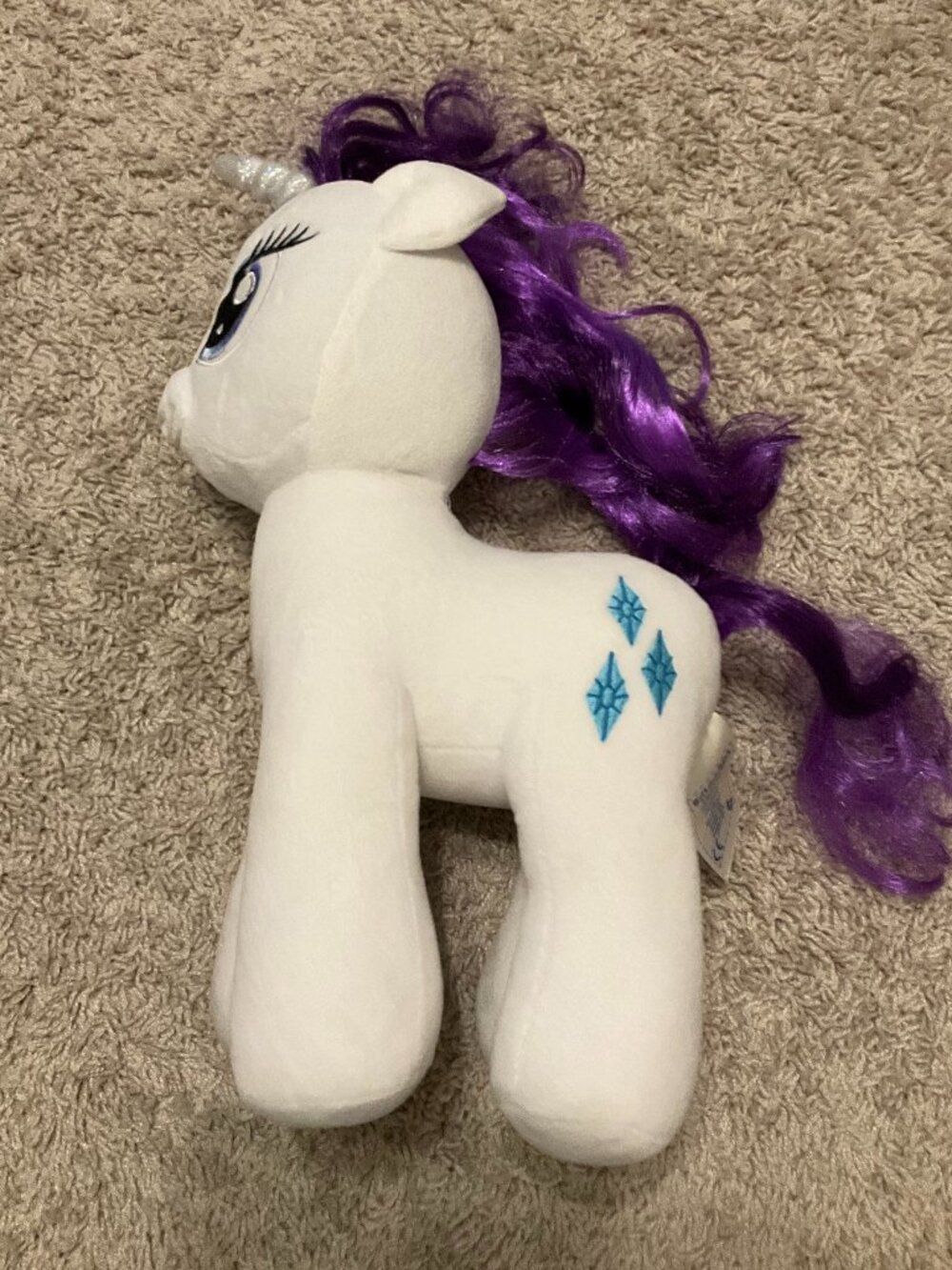 Build-A-Bear Workshop My Little Pony Rarity Plush Toy.